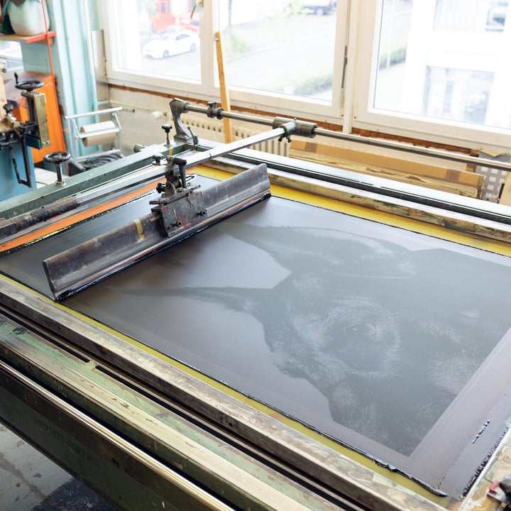 Siebdruck Werkstatt in Zürich druckt den exklusiven Print von Edition3000 und Cyrill Matter