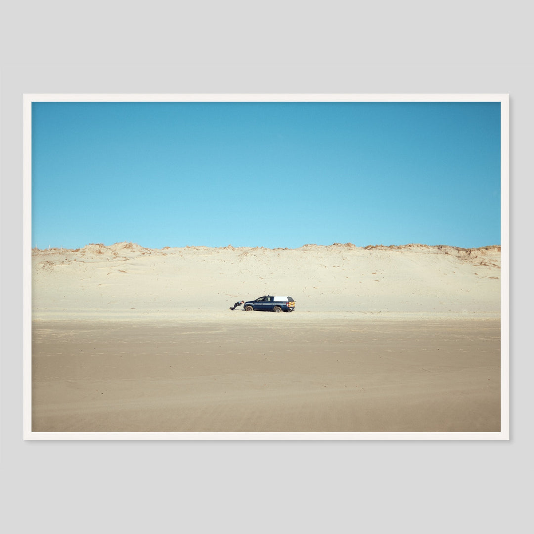 Beach Photo Poster Print - the police at a stunning beach 