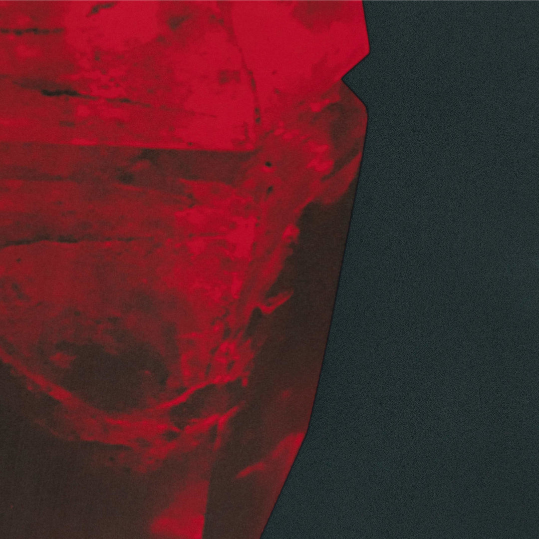 red gemstone screen print by Claude Gasser